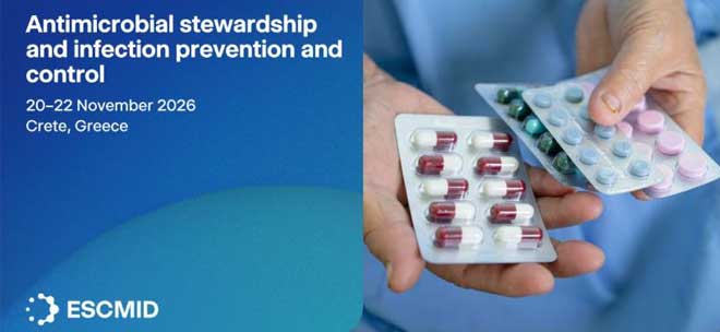 ESCMID Postgraduate Education Course, Antimicrobial Stewardship and Infection Prevention and Control, 20-22 Νοεμβρίου 2026, Atlantis Aquila Hotel, Ηράκλειο Κρήτης